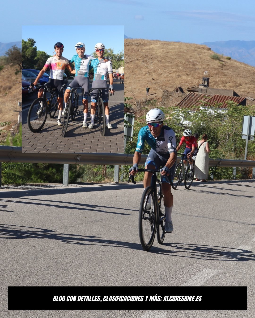 Corredor de Alcores Bike durante la ascensión de la XLI Subida a la Reina