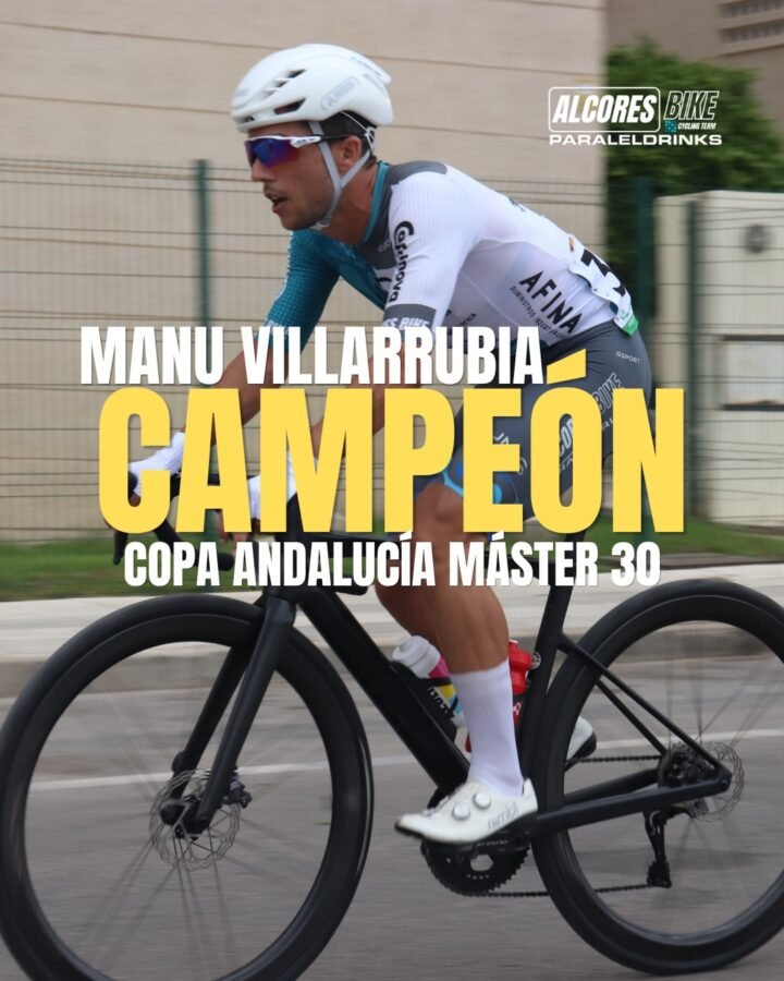 Manu Villarrubia, campeón de la Copa Andalucía de ciclismo Máster 30 en 2026