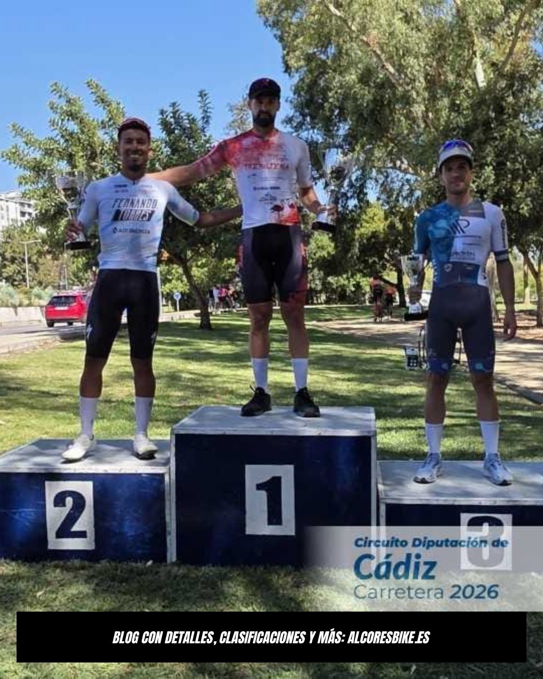 Podio Máster 30 de la Clásica de Algeciras con Manu Villarrubia en tercera posición