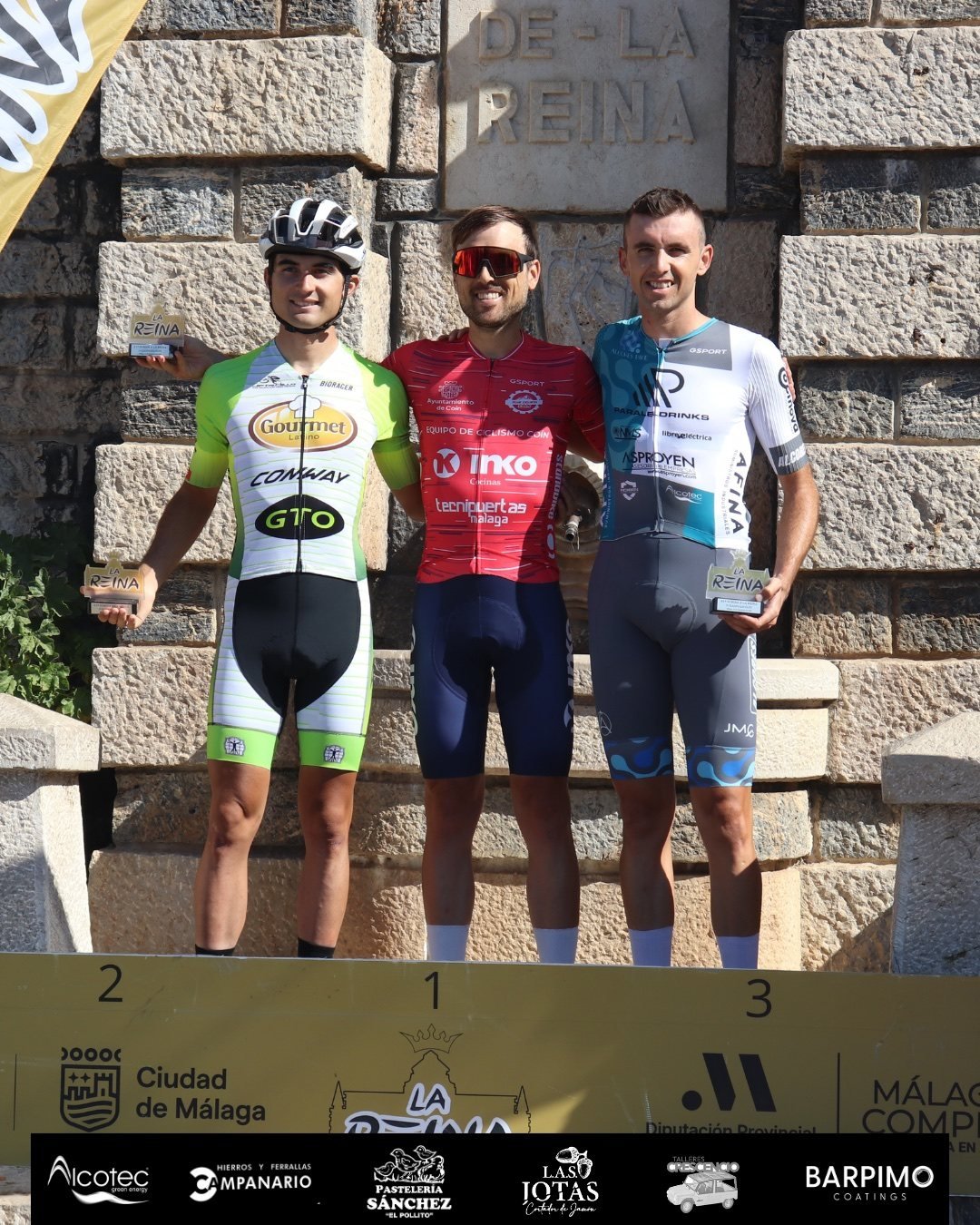 Víctor Pérez-Abela en el tercer cajón del podio Élite de la XLI Subida a la Reina